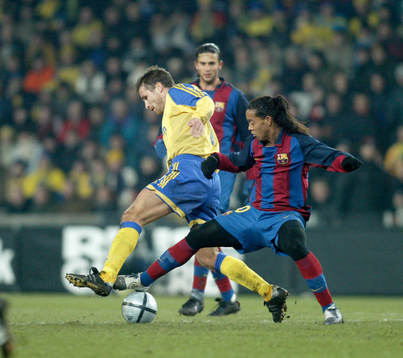 Ronaldinho, Barcelona och Andreas Jakobsson, Bröndby