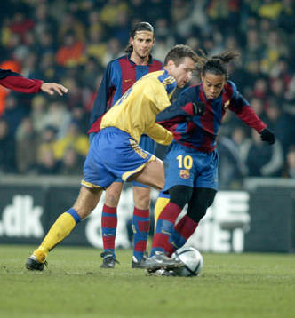 Ronaldinho, Barcelona och Andreas Jakobsson, Bröndby