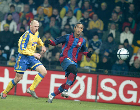 Ronaldinho, Barcelona och Dan Anton Johansen, Bröndby