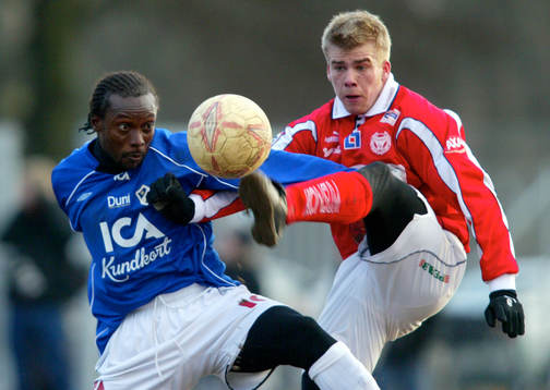 Yaw Preko, Halmstad och Mikael Eklund, Kalmar
