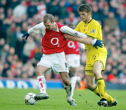 Fredrik Ljungberg, Arsenal och Hermann Hreidarsson,