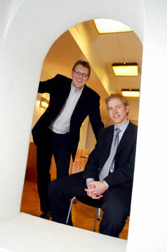 Fotboll, Carl Fhager, jurist och Håkan Sandberg,