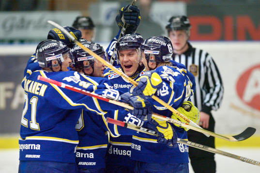 7-0 efter första perioden. HV 71 Jubel