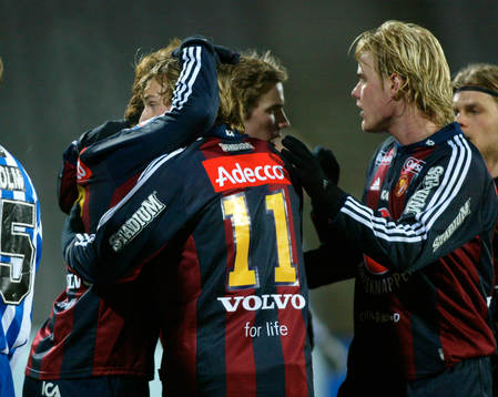 Jubel i Djurgården. Tobias Hysén fick göra
