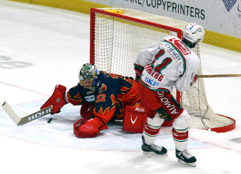 Petter Rönnqvist, målvakt, Djurgården räddar Magnus