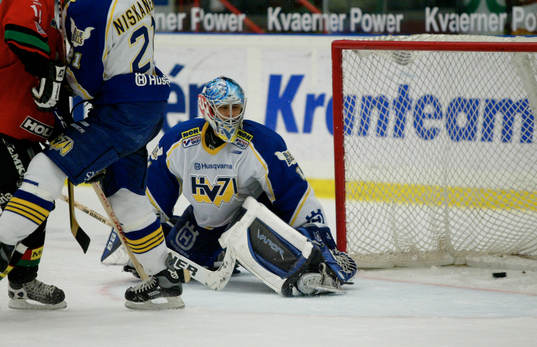 Stefan Liv, HV71 har precis släppt in Peter Högardhs 5-0