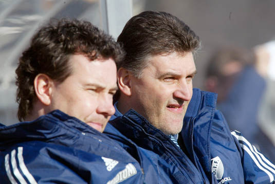 Stefan Rehn och Zoran Lukic, tränare, Djurgården