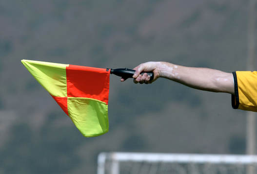 Flagga, linjeflagga, linjedomare