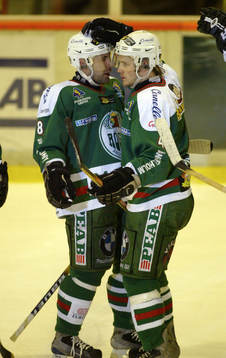 Patrik Tano och Andreas Byström. Jubel