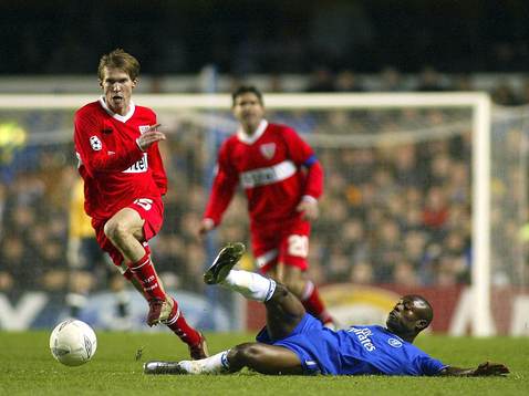 Chelsea v Stuttgart: Claude Makelele, Chelsea och Aleksandr
