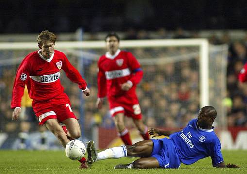 Chelsea v Stuttgart: Claude Makelele, Chelsea och Aleksandr