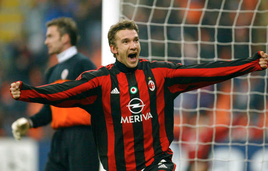 Andriy Shevchenko, Milan jubel