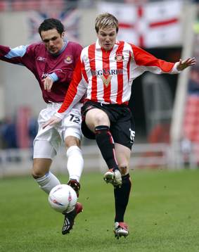 Sean Thornton, Sunderland och Matthew Etherington, West Ham