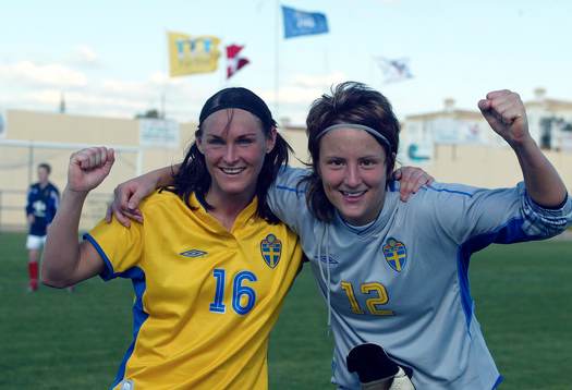 Salina Olsson, Sverige gjorde enda målet och Sofia