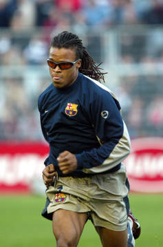 Uppvärmning, Edgar Davids, Barcelona
