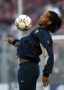 Uppvärmning, Ronaldinho, Barcelona