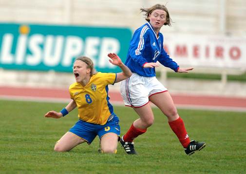Frida Nordin, Sverige grinar illa i förlusten mot Frankrike