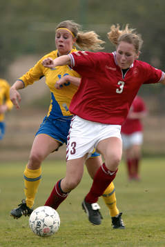 Sofie Andersson kommer till korta mot Danmark
