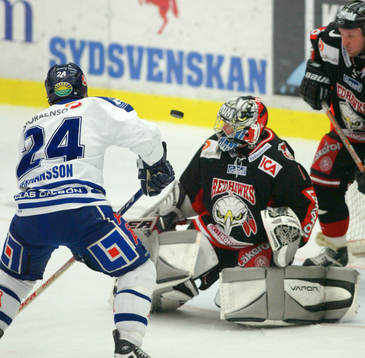 Göran Hermansson, Leksand och Andreas Hadelöv, målvakt,