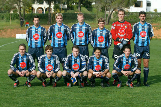 Djurgårdens startelva. Lagbild