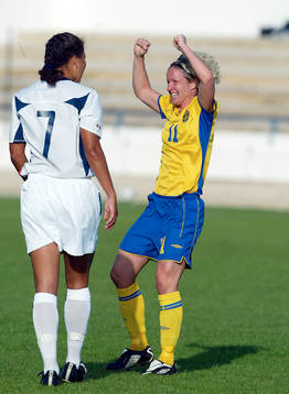Victoria Svensson, Sverige. Jubel