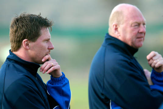 Nicklas Persson och Leif Widén, tränare