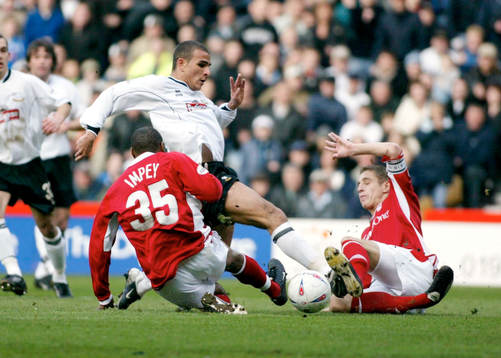 Fotboll, engelsk, division 1, Derby County - Nottingham