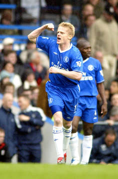 Damien Duff, Chelsea jublar. Jubel, glädje