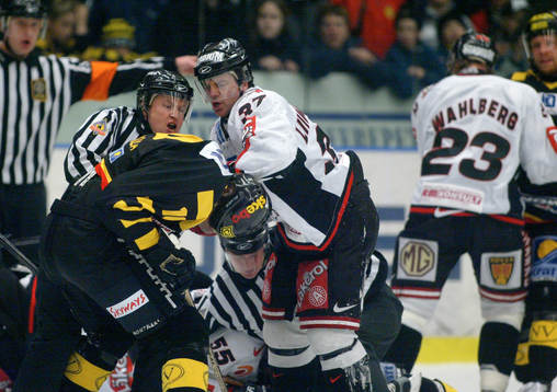 Skellefteå bjöd Malmö på en tuff match. Linjemannen