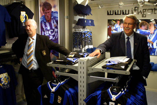 Invigning av IFK Göteborgs nya souvenirshop. Gunnar
