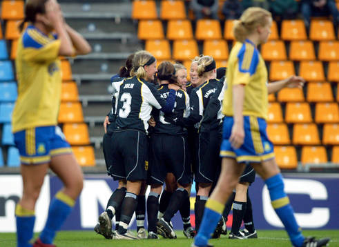 Fotboll, dam, UEFA Women´s Cup, Semifinal, Bröndby -