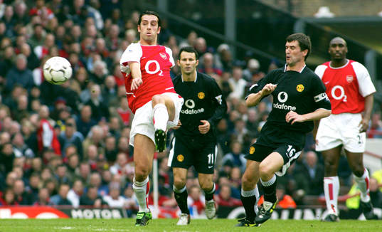 Edu, Arsenal och Ryan Giggs och Roy Keane, Manchester United