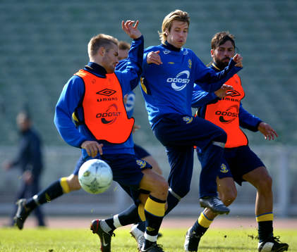 Pontus Farnerud och Olof Mellberg och Alexander Östlund