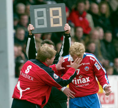 Peter Swärdh, tränare och Gustaf Andersson, Helsingborg.