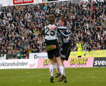 Johan Andersson och Jörgen Pettersson, Landskrona jublar