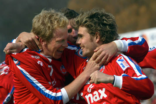 Peter Graulund och Gustaf Andersson, Helsingborg jublar