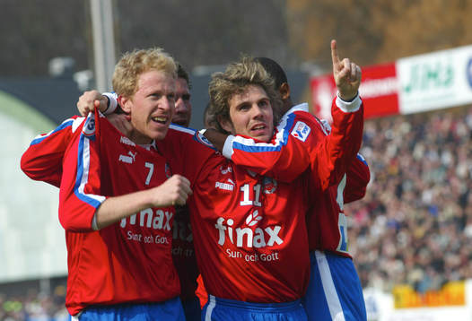 Peter Graulund och Gustaf Andersson, Helsingborg jublar