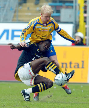 Derek Boateng, AIK och Patrik Eriksson Ohlsson, Sundsvall