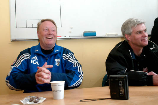 Bosse Johansson, tränare Göteborg och Nanne Bergstrand,
