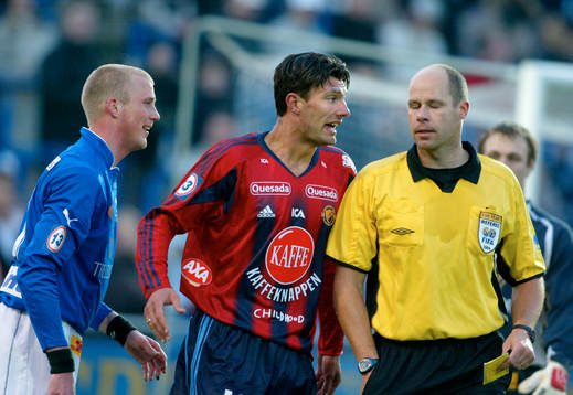 Geert Van Ouden, Djurgården och Martin Hansson, domare