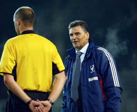 Zoran Lukic, tränare Djurgården och Martin Hansson,