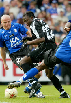 Magnus Svensson, Halmstad och Christopher Justice,
