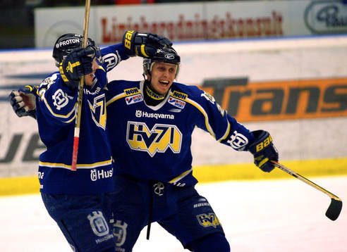 Mika Niskanen och Jouni Loponen, HV71 (Jubel)