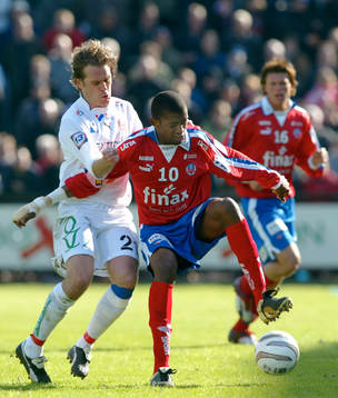 Thando Mngnomi och Lasse Johansson