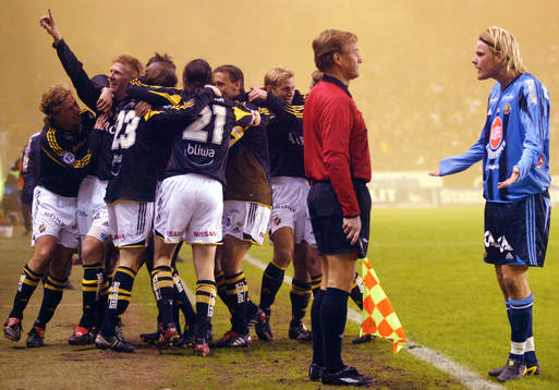 Jubel, AIK. Fredrik Stenman, Djurgården klagar på
