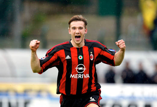 Shevchenko, Milan, jubel
