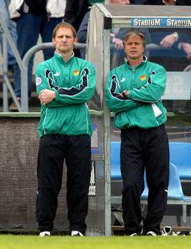 Roland Nilsson, tränare GAIS (th)