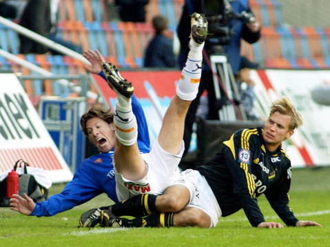 Martin Åslund, AIK och Eric Fischbein, Trelleborg