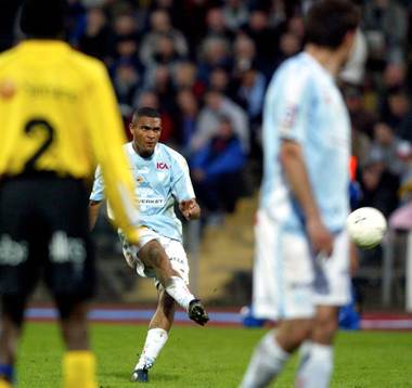 Afonso Alves, Malmö gör 4-1 på frispark
