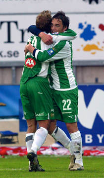 Erik Johansson och Petter Andersson, Hammarby jublar